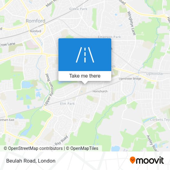 Beulah Road map