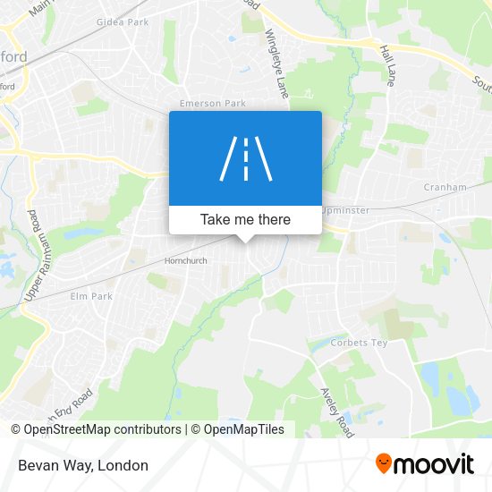 Bevan Way map