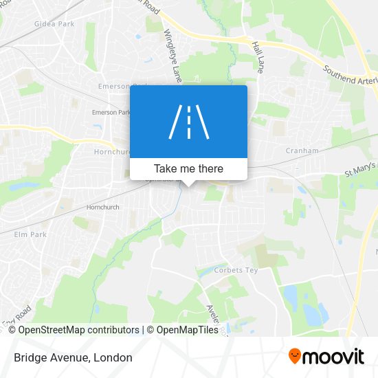 Bridge Avenue map