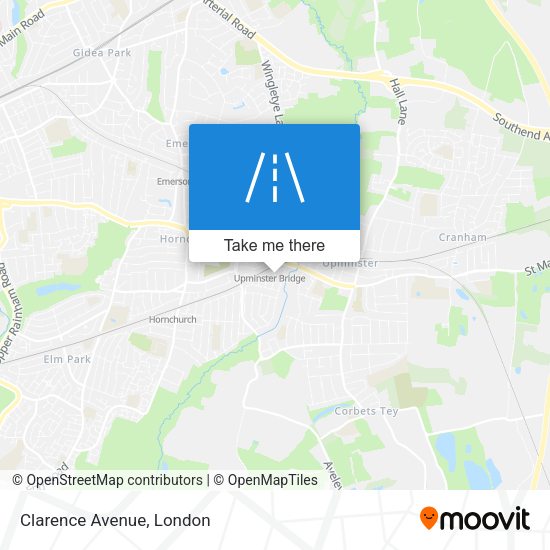 Clarence Avenue map