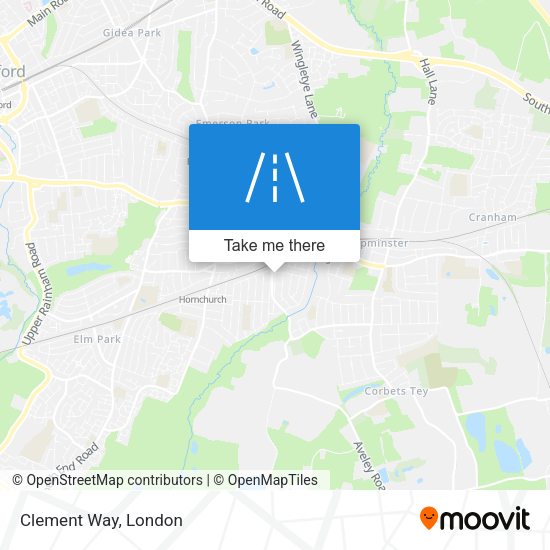 Clement Way map