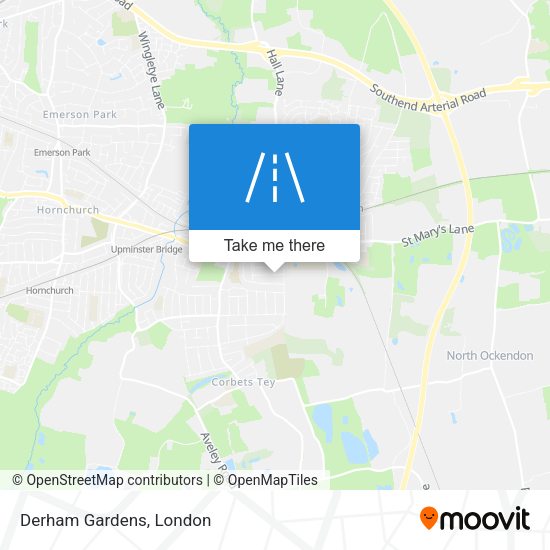 Derham Gardens map