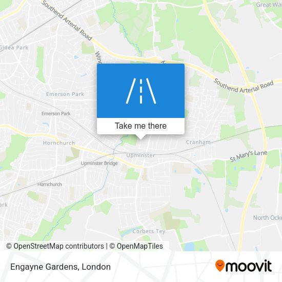 Engayne Gardens map
