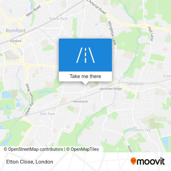 Etton Close map