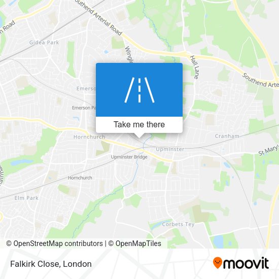 Falkirk Close map