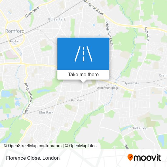 Florence Close map