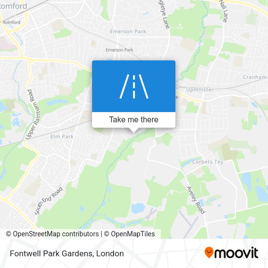 Fontwell Park Gardens map