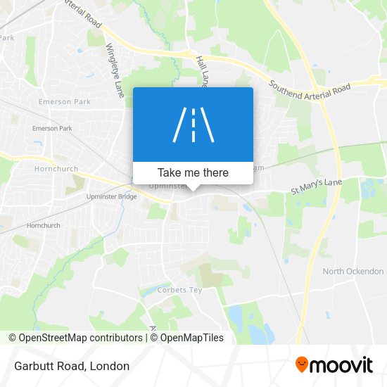 Garbutt Road map