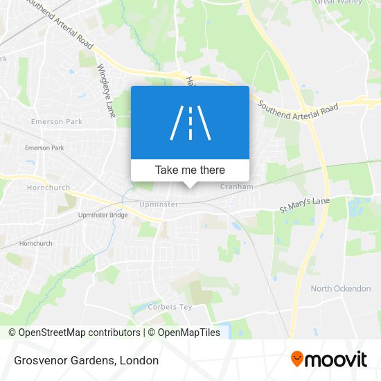 Grosvenor Gardens map