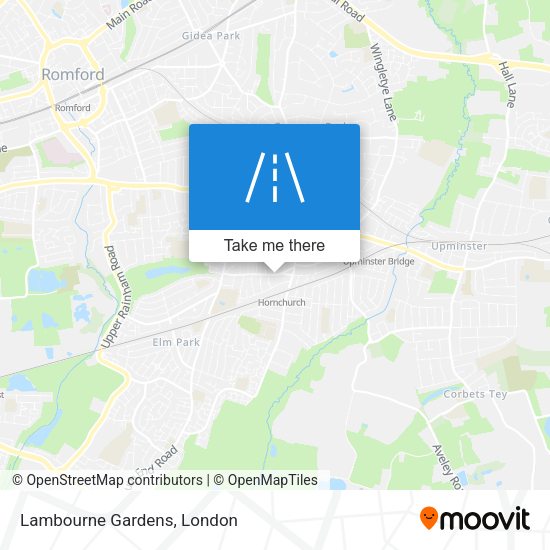 Lambourne Gardens map