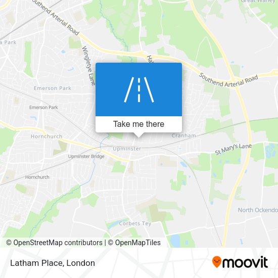 Latham Place map