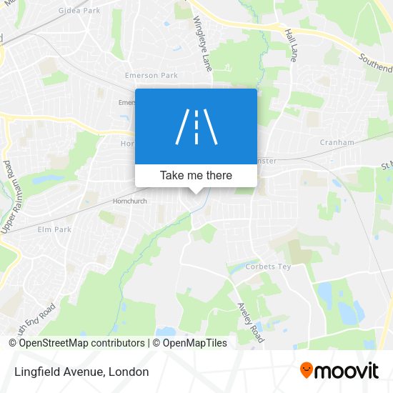 Lingfield Avenue map