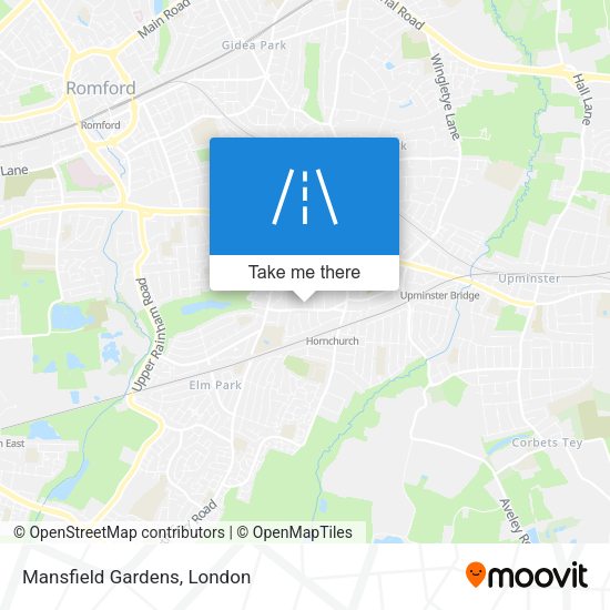 Mansfield Gardens map