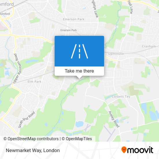 Newmarket Way map