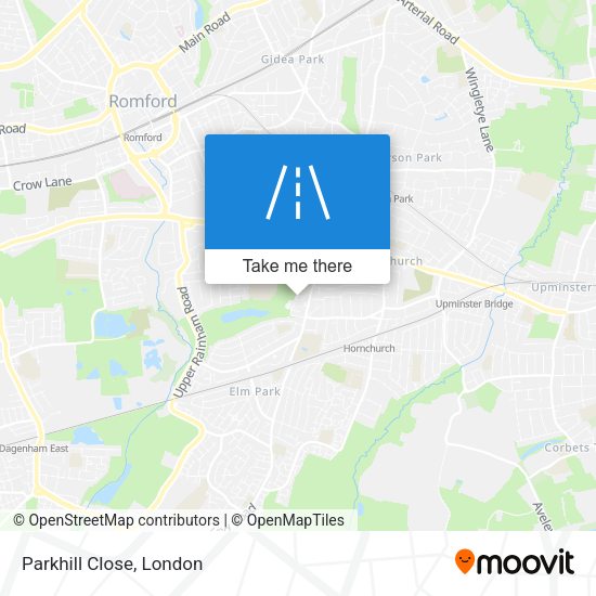 Parkhill Close map