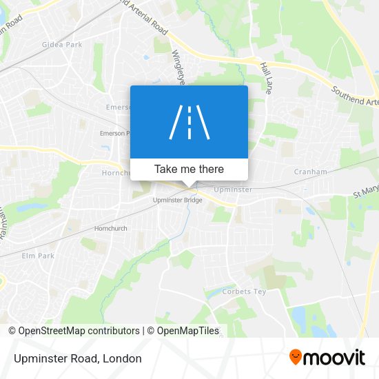 Upminster Road map