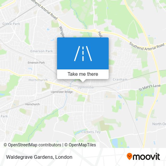 Waldegrave Gardens map