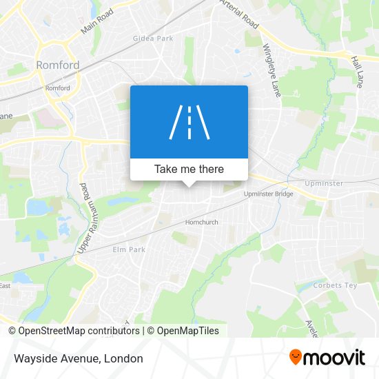 Wayside Avenue map