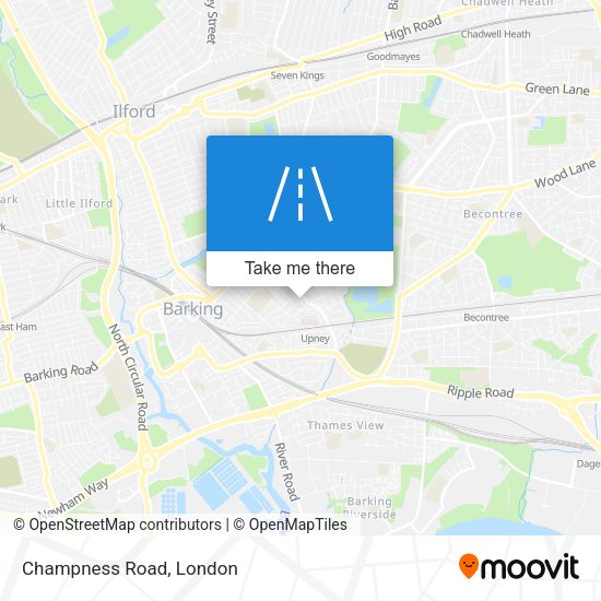 Champness Road map