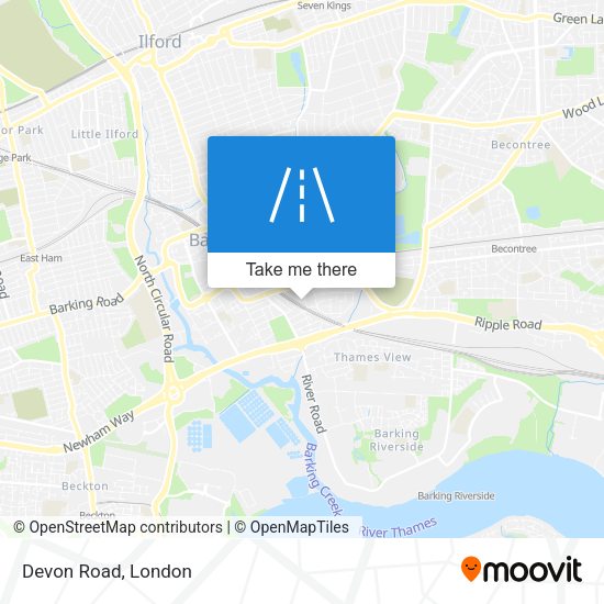 Devon Road map