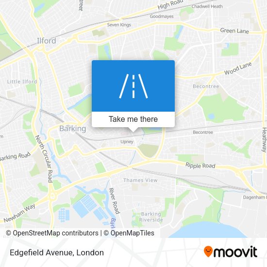 Edgefield Avenue map