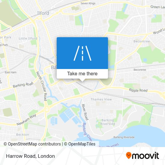 Harrow Road map