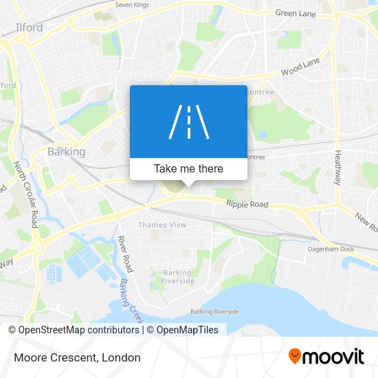 Moore Crescent map
