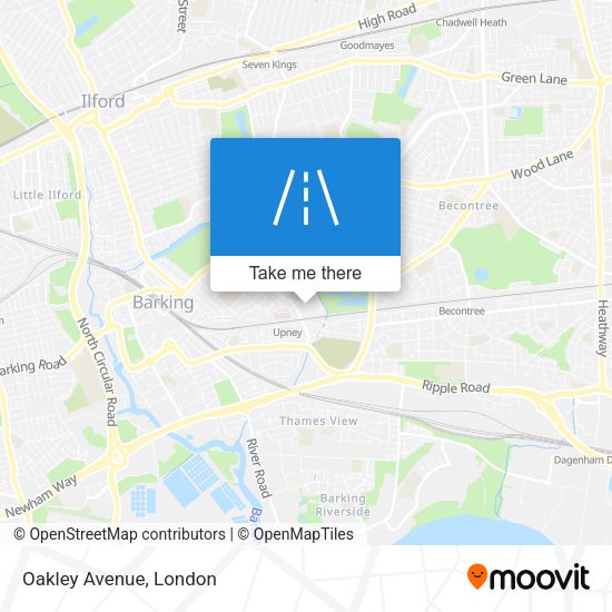 Oakley Avenue map