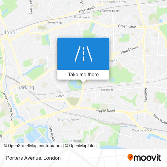 Porters Avenue map