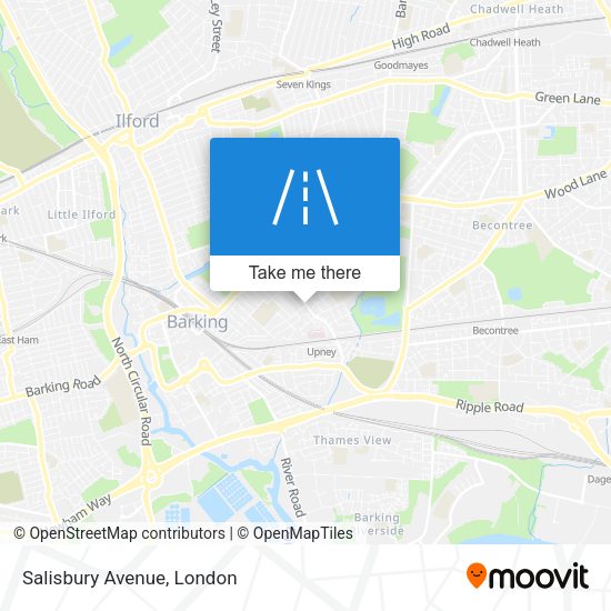 Salisbury Avenue map