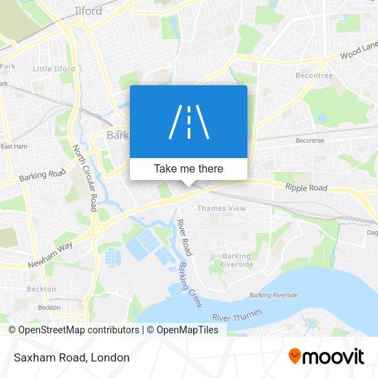 Saxham Road map