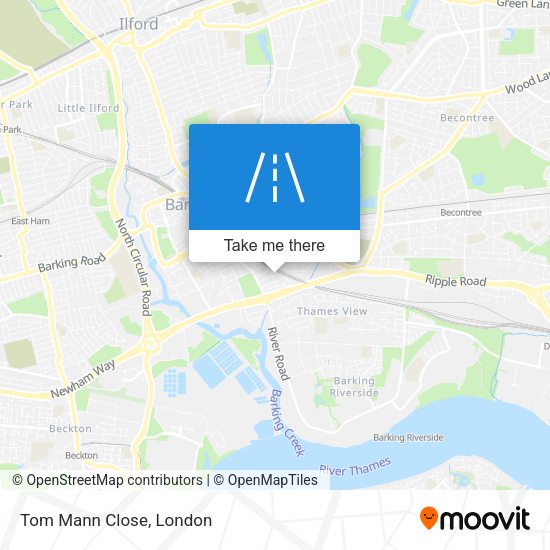 Tom Mann Close map