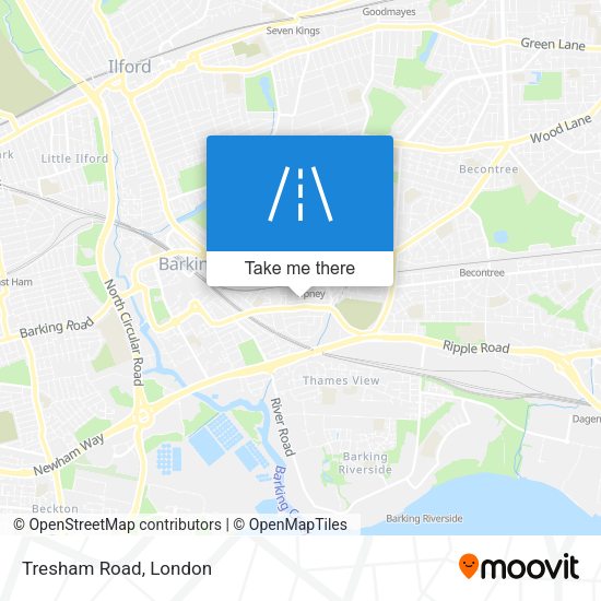 Tresham Road map