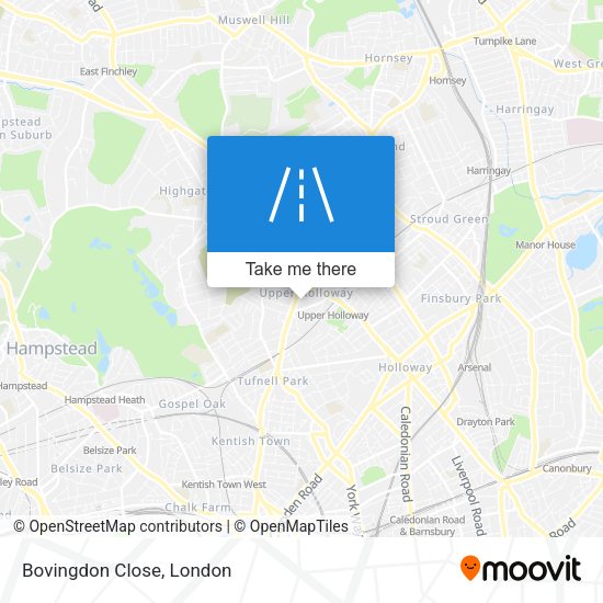 Bovingdon Close map