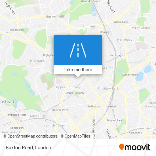 Buxton Road map