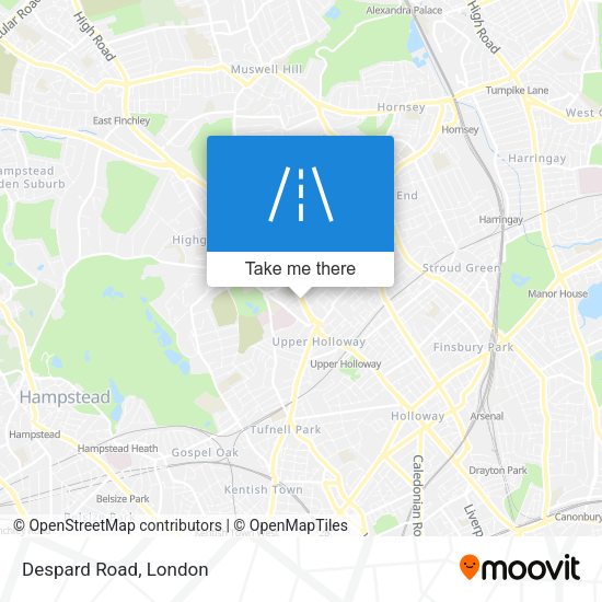 Despard Road map