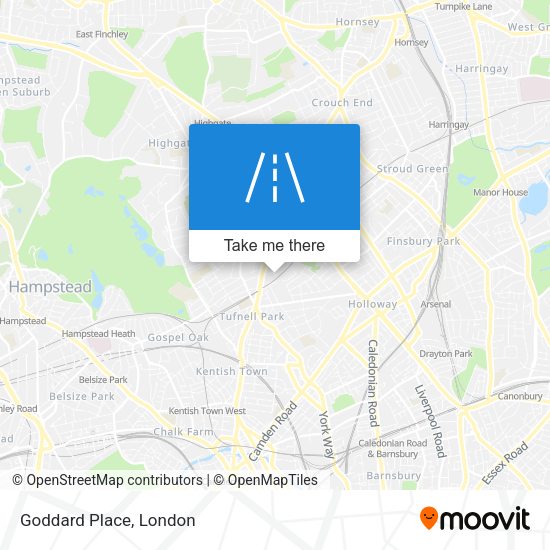Goddard Place map