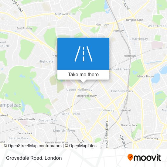Grovedale Road map