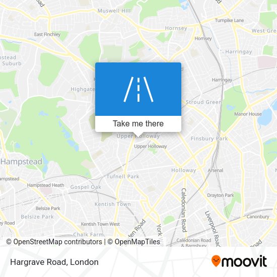 Hargrave Road map