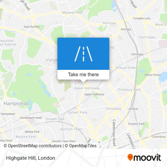 Highgate Hill map