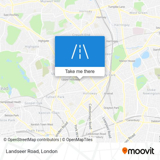 Landseer Road map