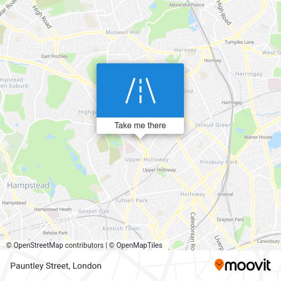 Pauntley Street map