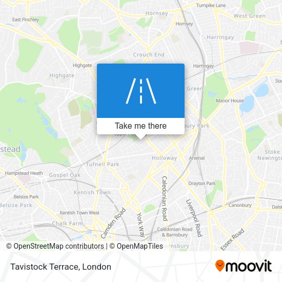 Tavistock Terrace map