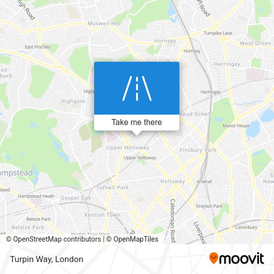 Turpin Way map