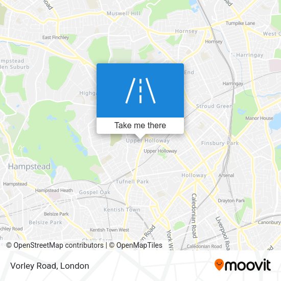 Vorley Road map