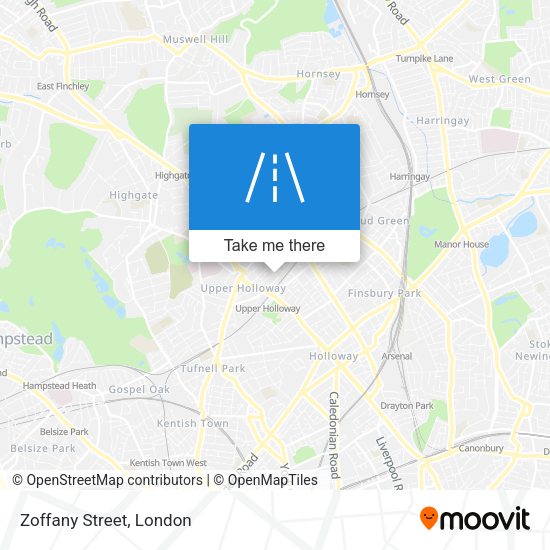 Zoffany Street map