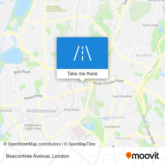 Beacontree Avenue map