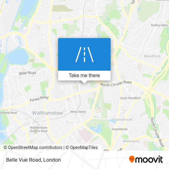 Belle Vue Road map