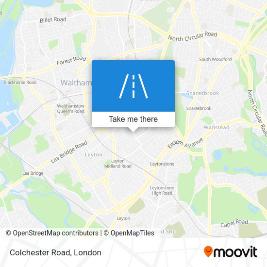 Colchester Road map