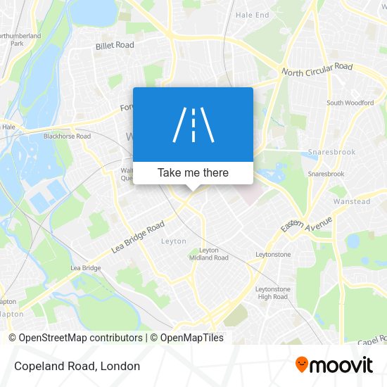 Copeland Road map